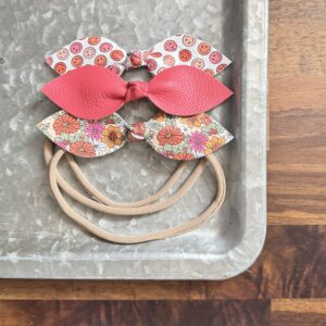 Baby headband set - Smiley/ Floral