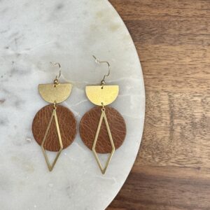Clove Earrings - Cognac