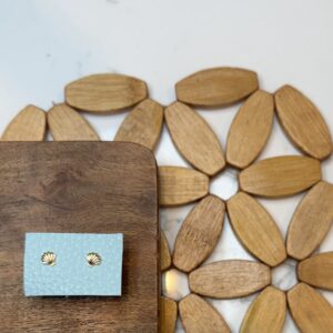 Mini Gold Studs - Shell