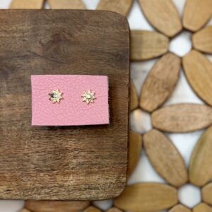 Mini Gold Studs - Sun