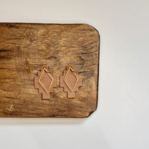 Alex Earrings - Cognac